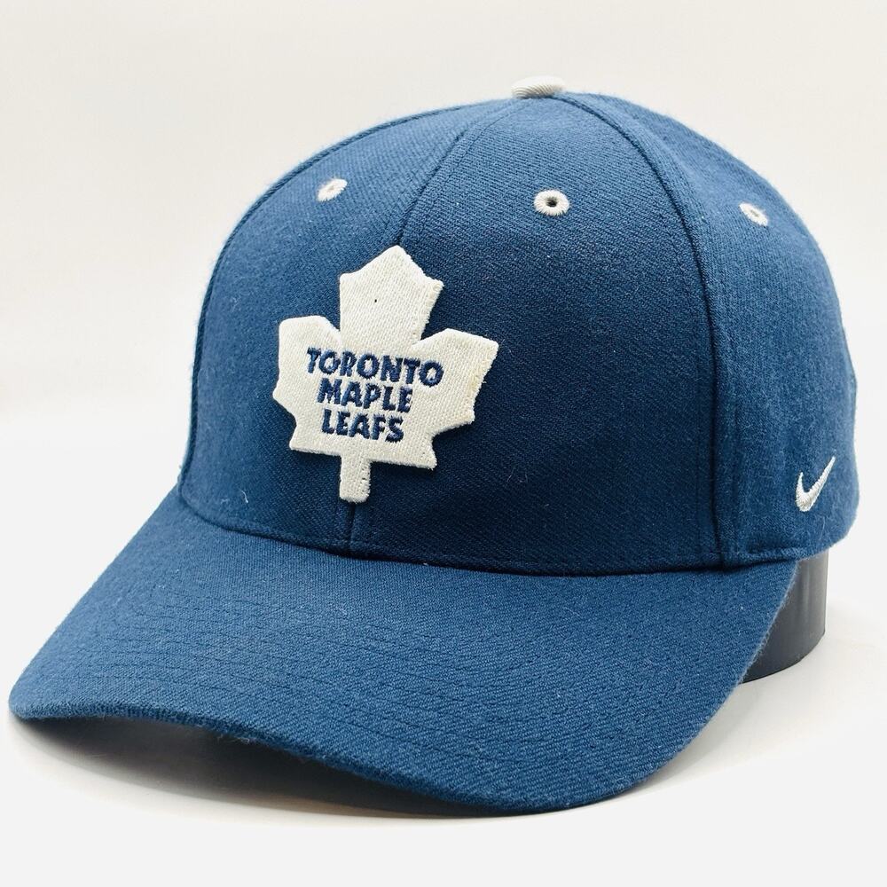 Vintage Nike Toronto Maple Leafs Hat Cap One Size Adjustable Wool Blend NHL Vtg